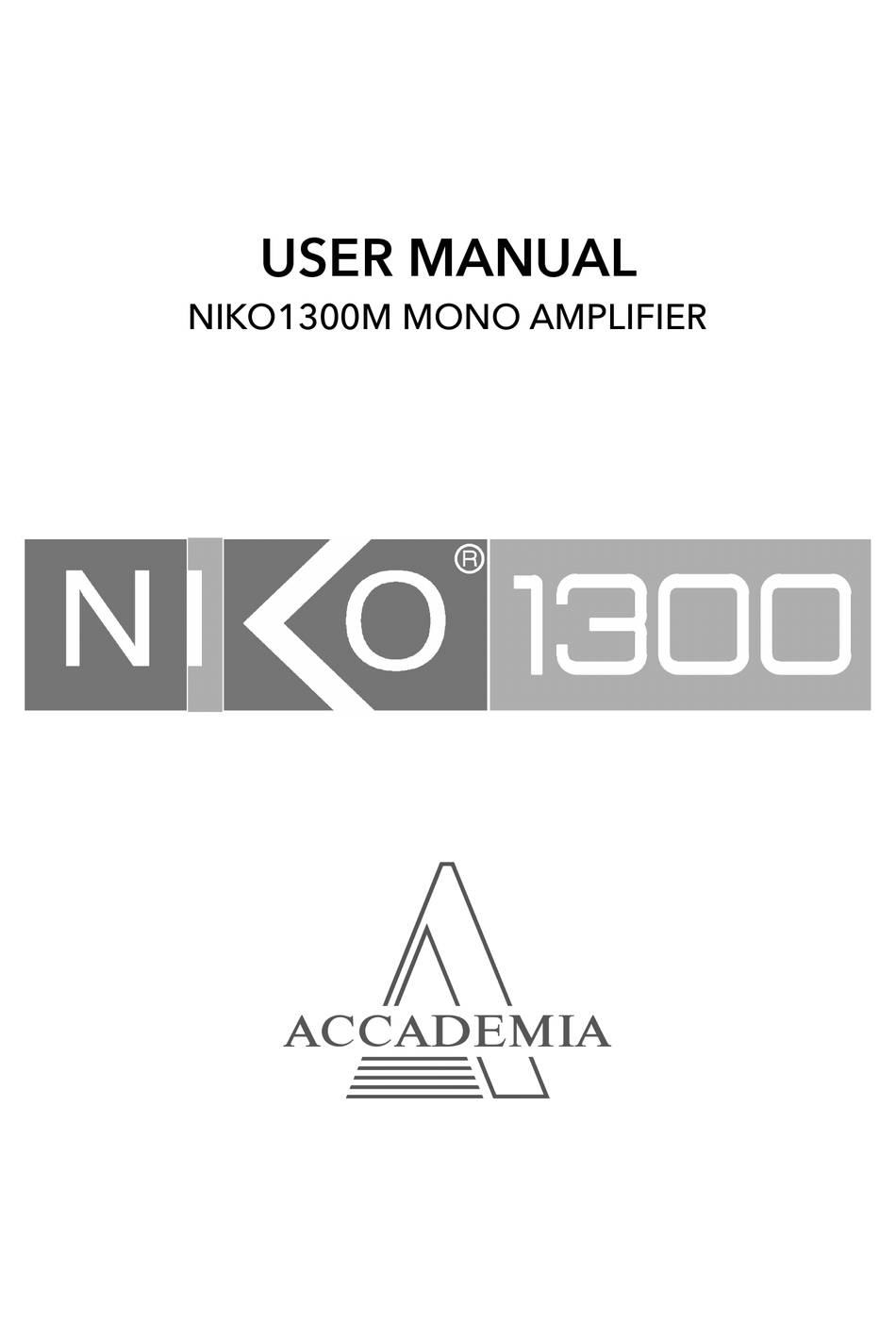 Accademia NIKO1300M