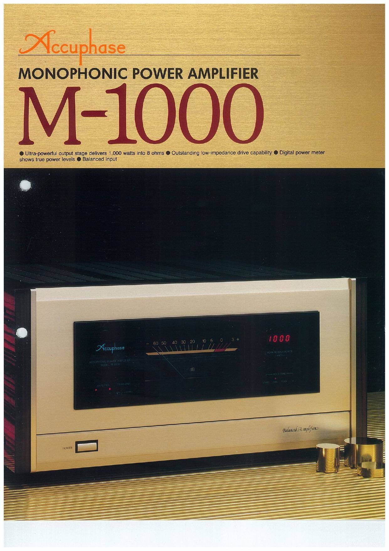 Accuphase M-1000