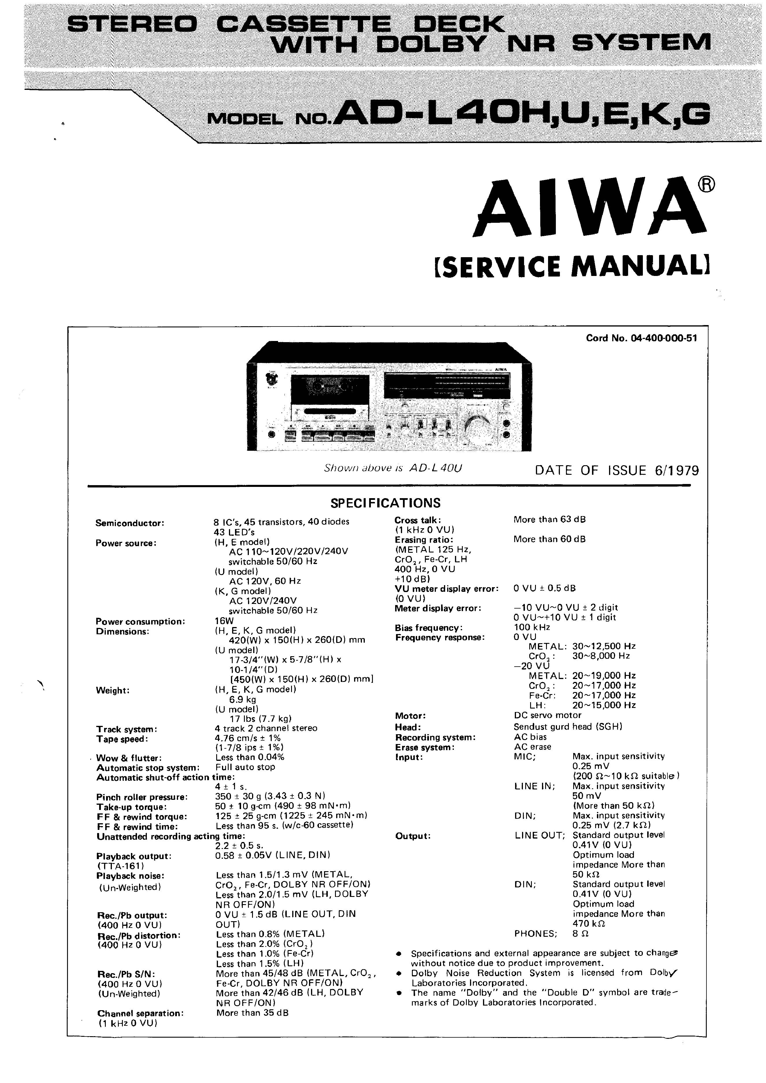 Aiwa AD-L40