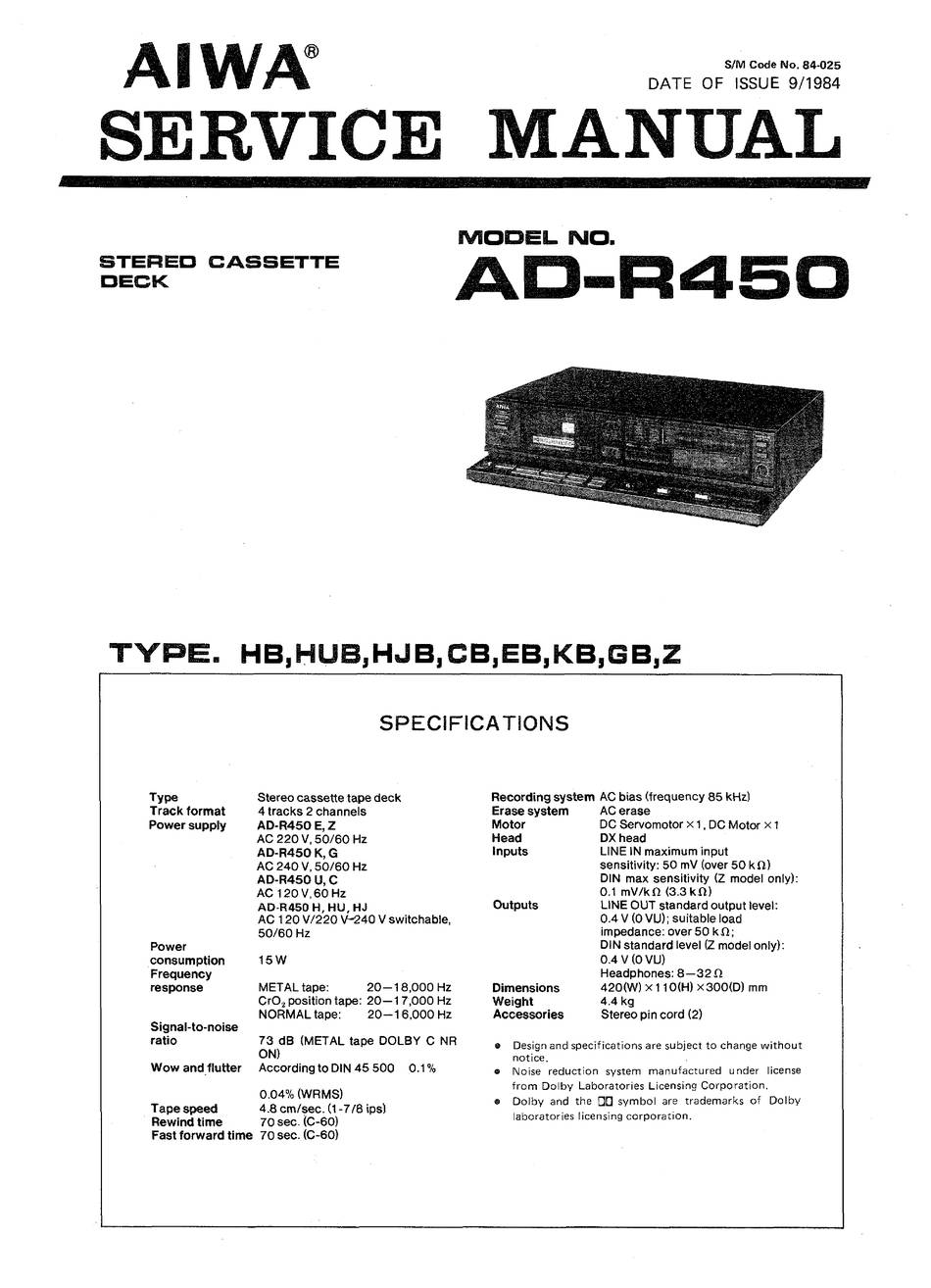 Aiwa AD-R450