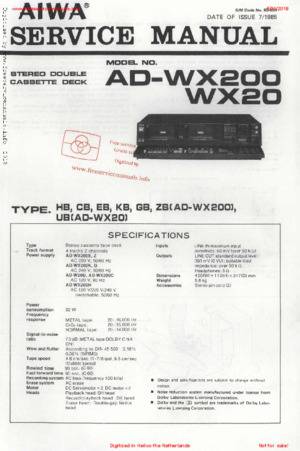 Aiwa AD-WX200