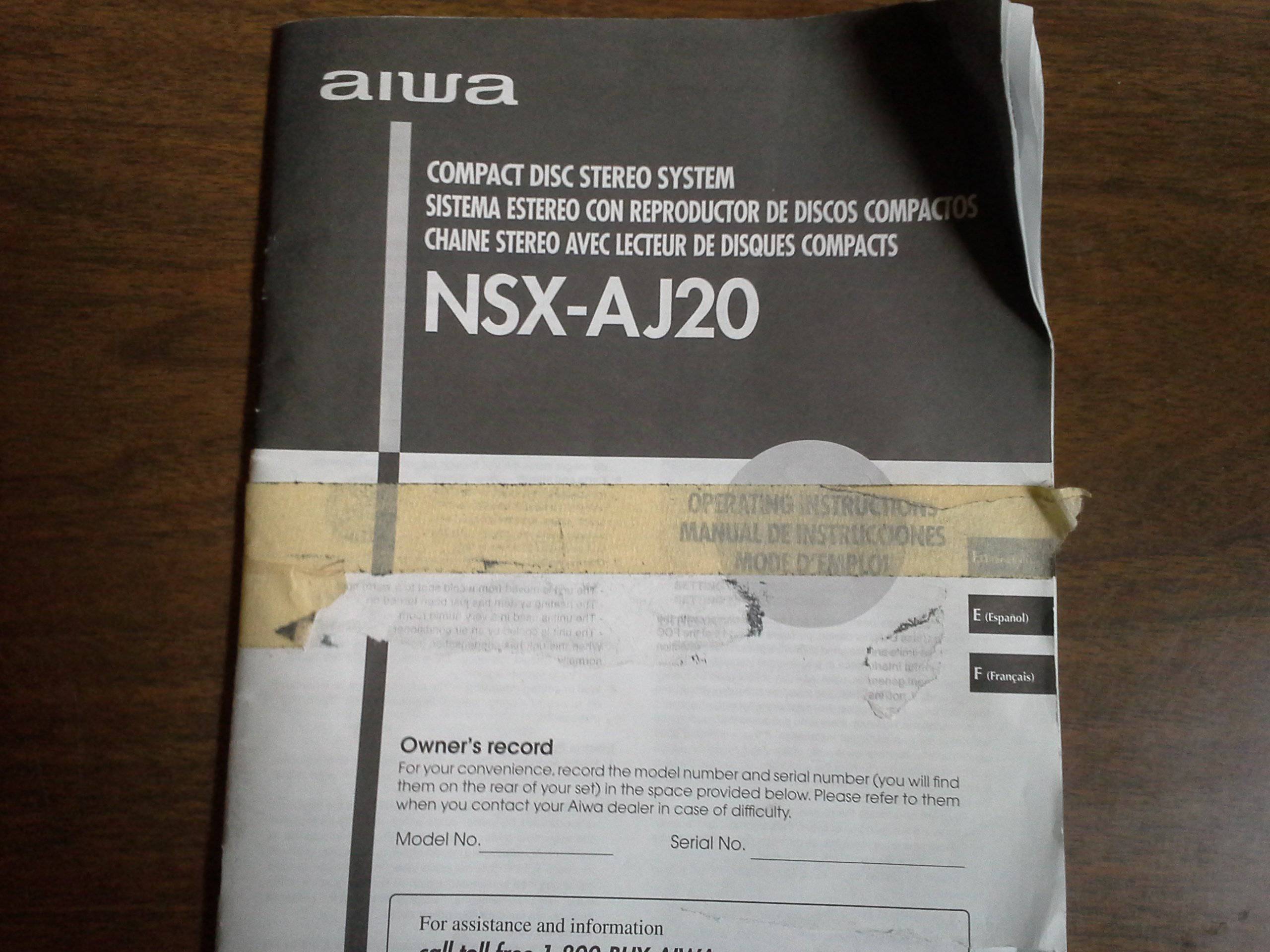 Aiwa NSX-AJ20