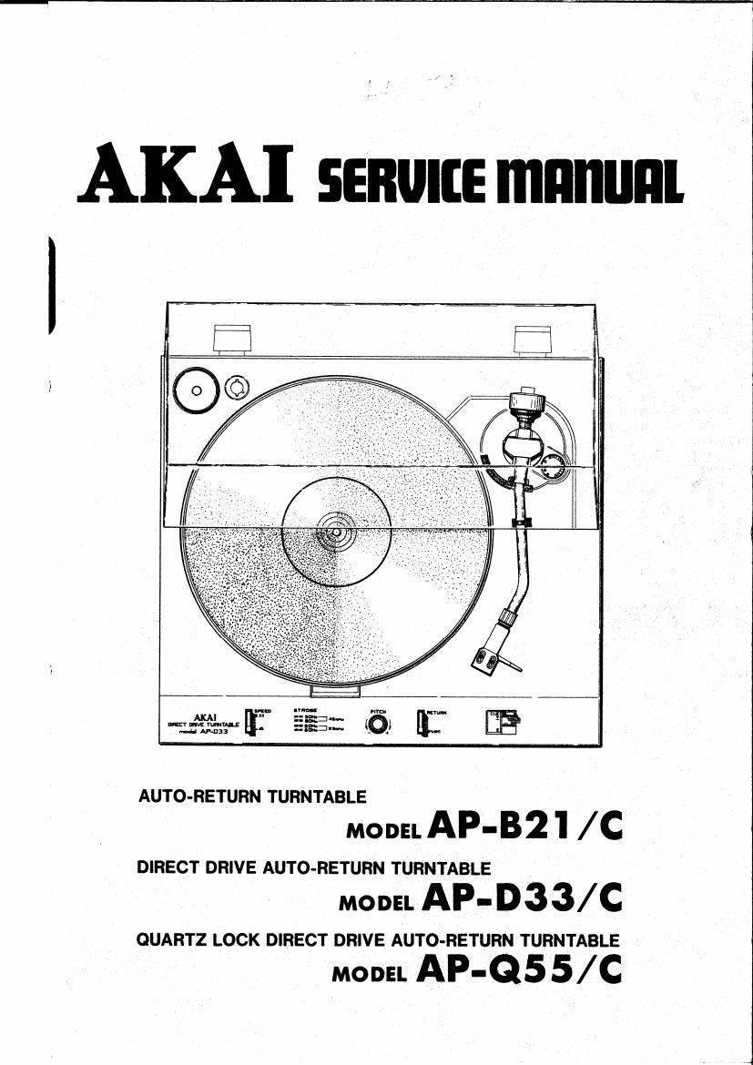 Bedienungsanleitung-Operating Instructions für Akai AP-Q41 in Deutsch 