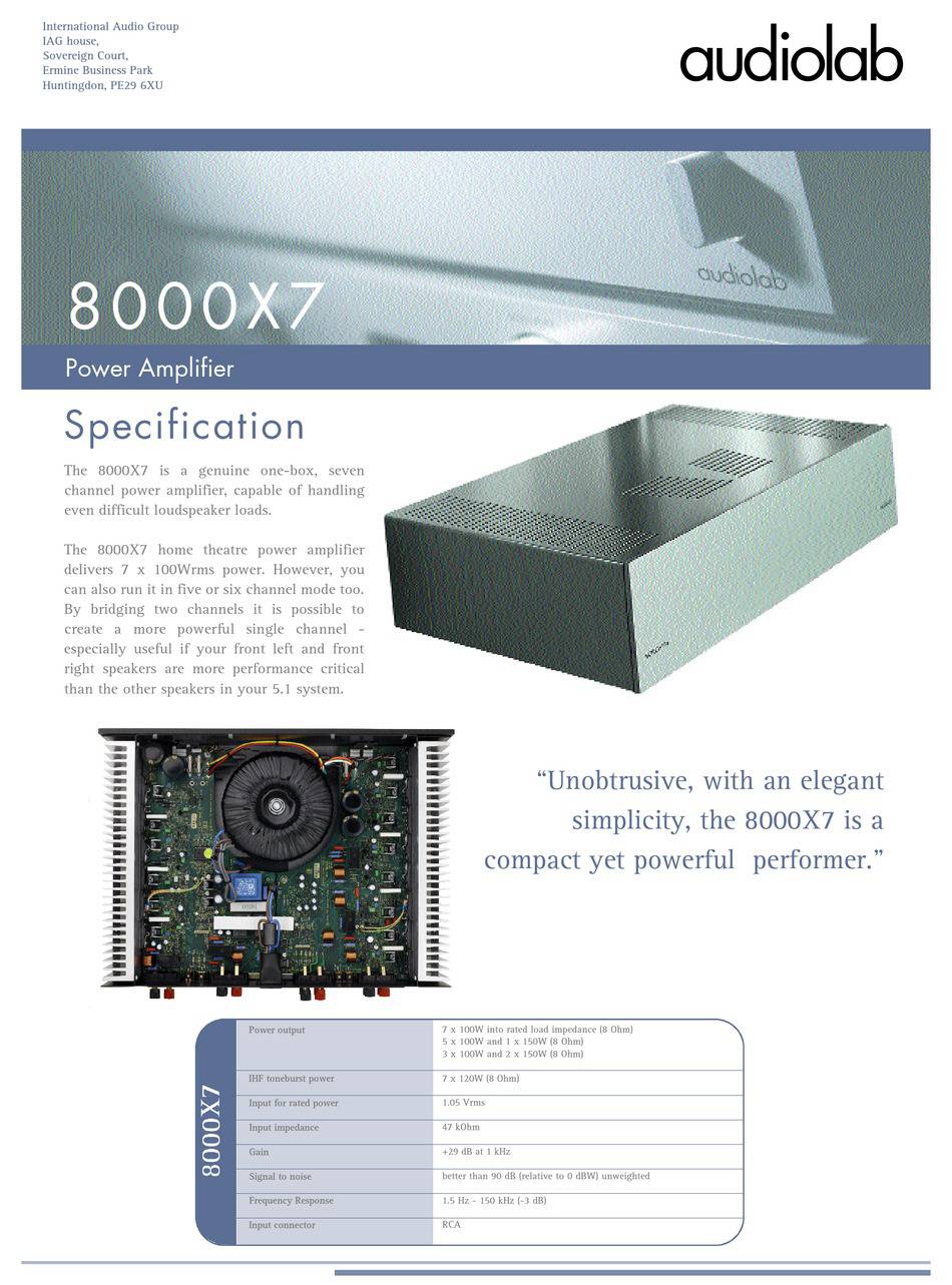 Audiolab 8000X7