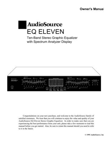 AudioSource EQ Eleven