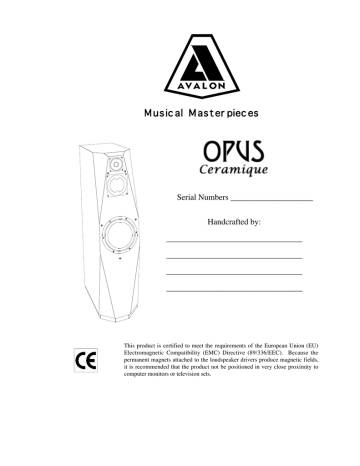 Avalon Acoustics Opus (Ceramique)