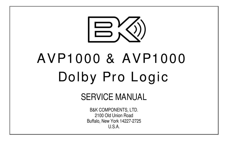 BK Components AVP1000