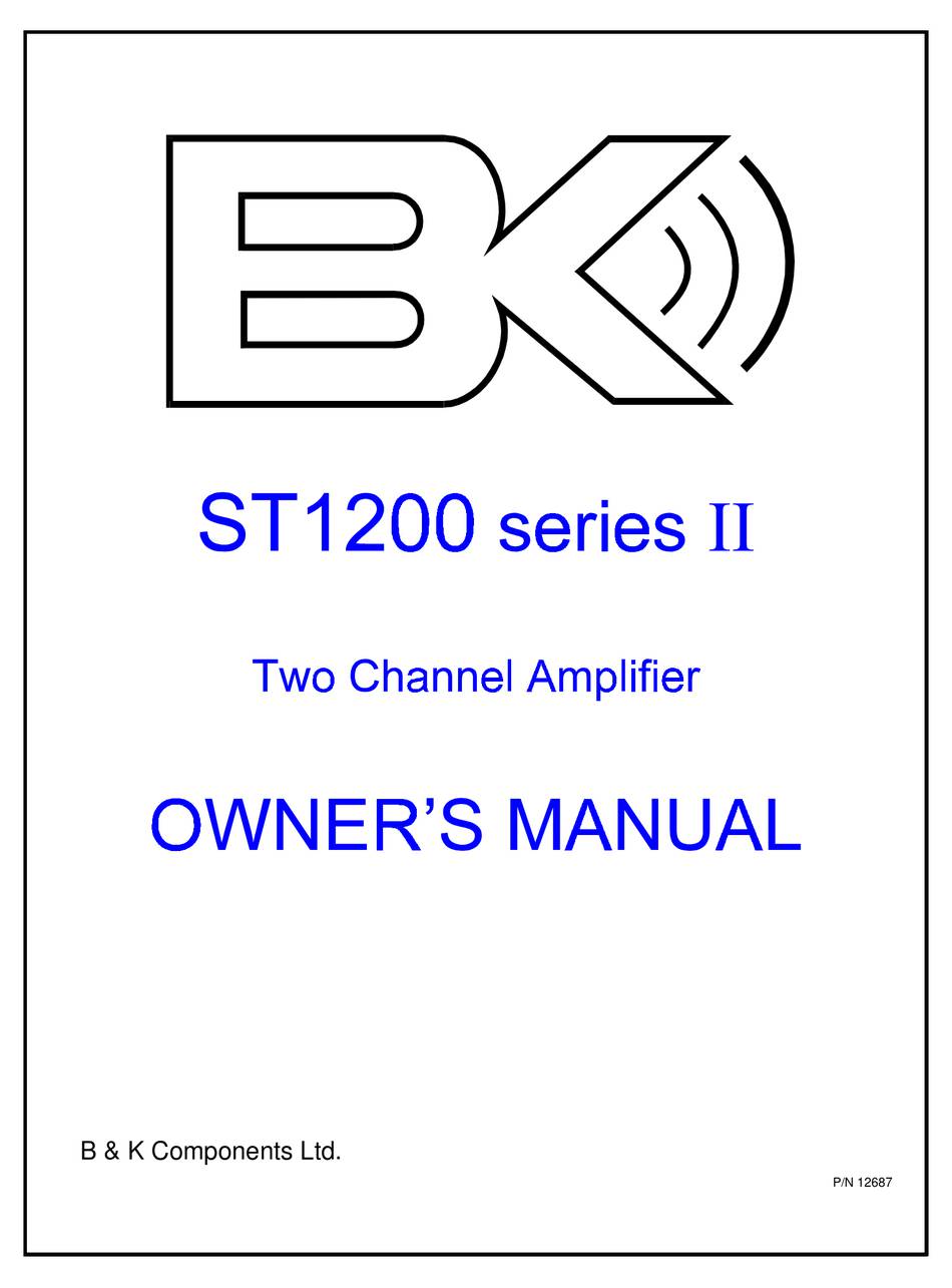 BK Components ST1200 (Series II)