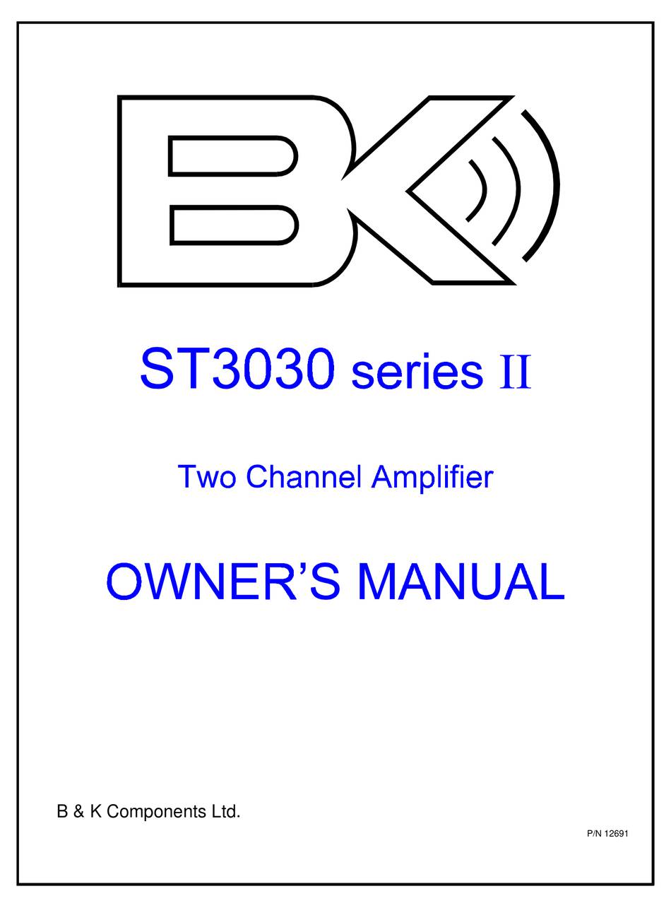 BK Components ST3030 (Series II)