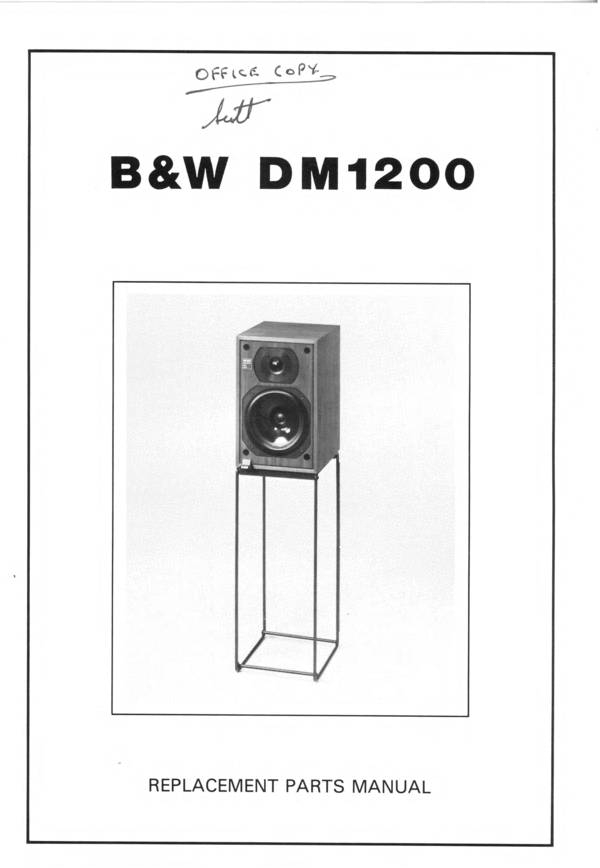 Bowers and Wilkins DM1200
