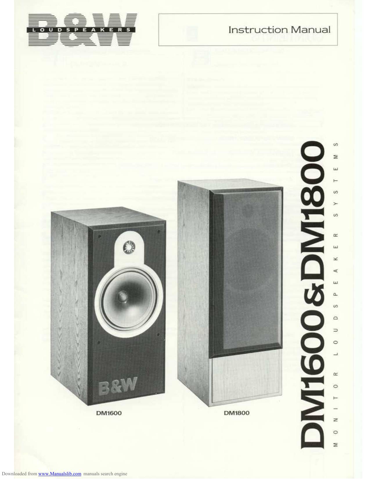 Bowers and Wilkins DM1600