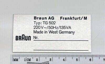 Braun TG 502 (502)