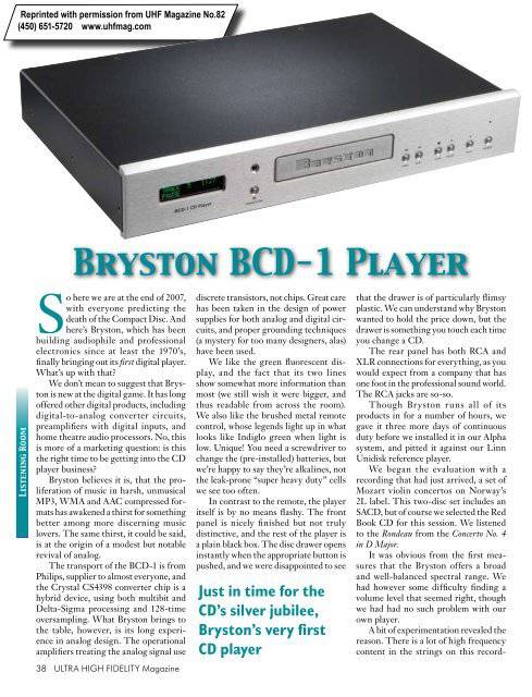 Bryston BCD-1