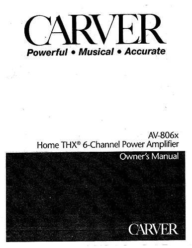 Carver AV-806X
