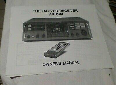 Carver AVR-100