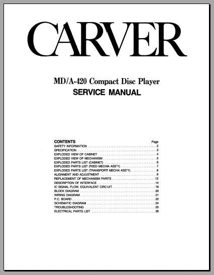 Carver MD/A-420