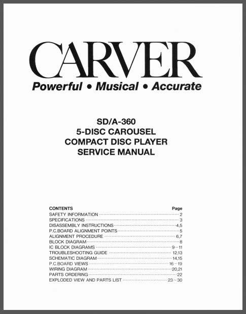 Carver SD/A-360