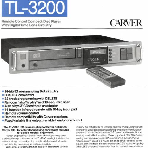 Carver TL-3200
