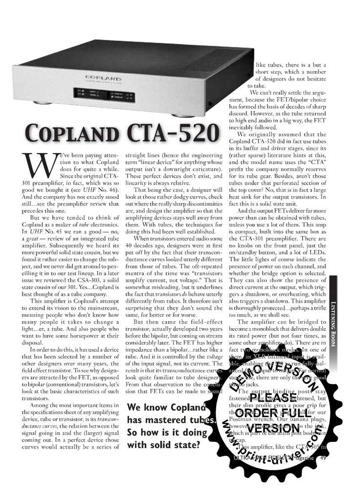 Copland CTA520