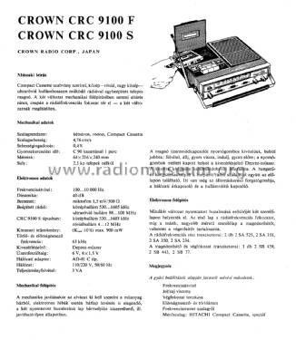 Crown CRC-9100
