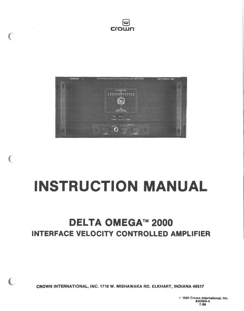 Crown Delta Omega 2000