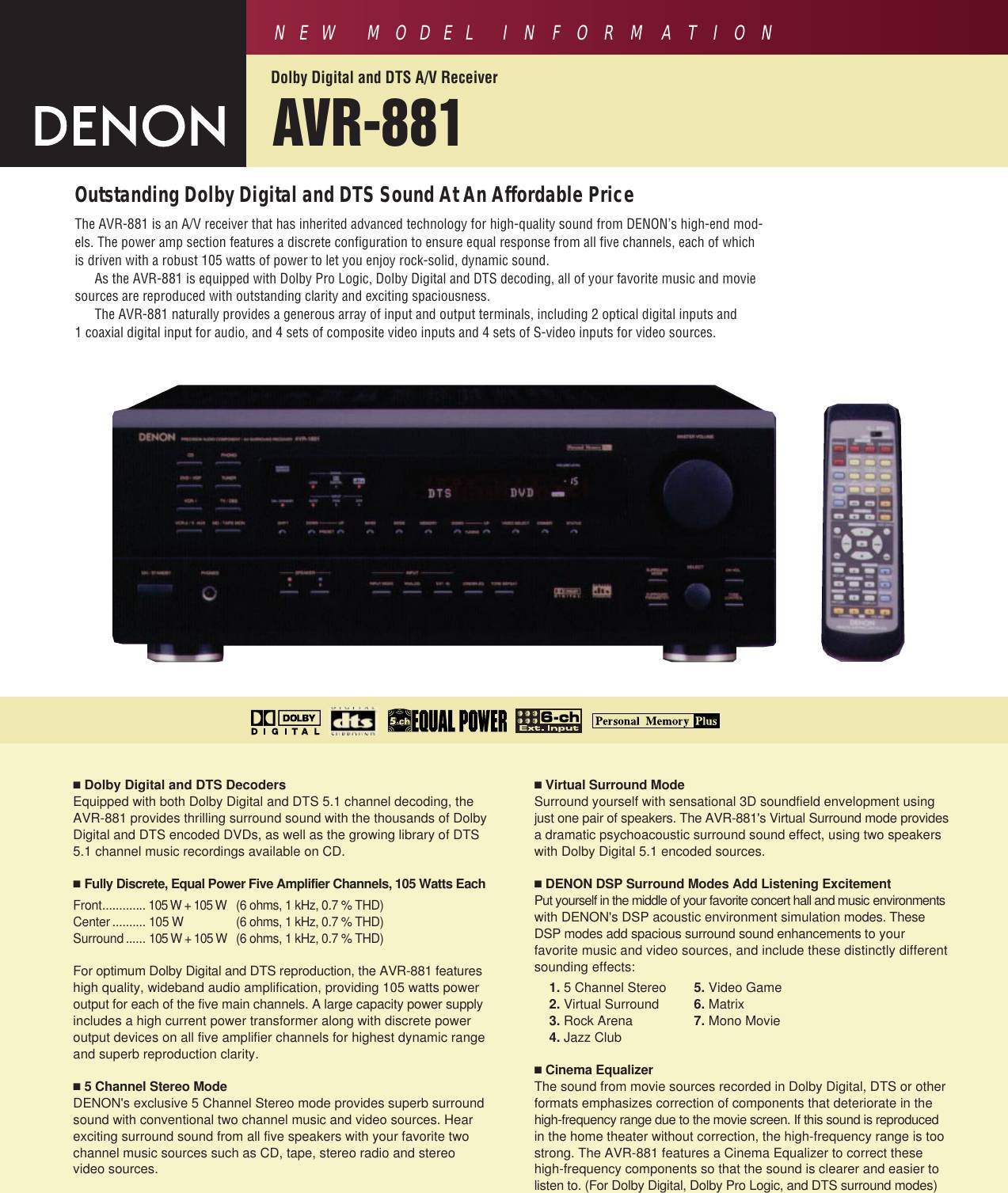Denon AVR-881
