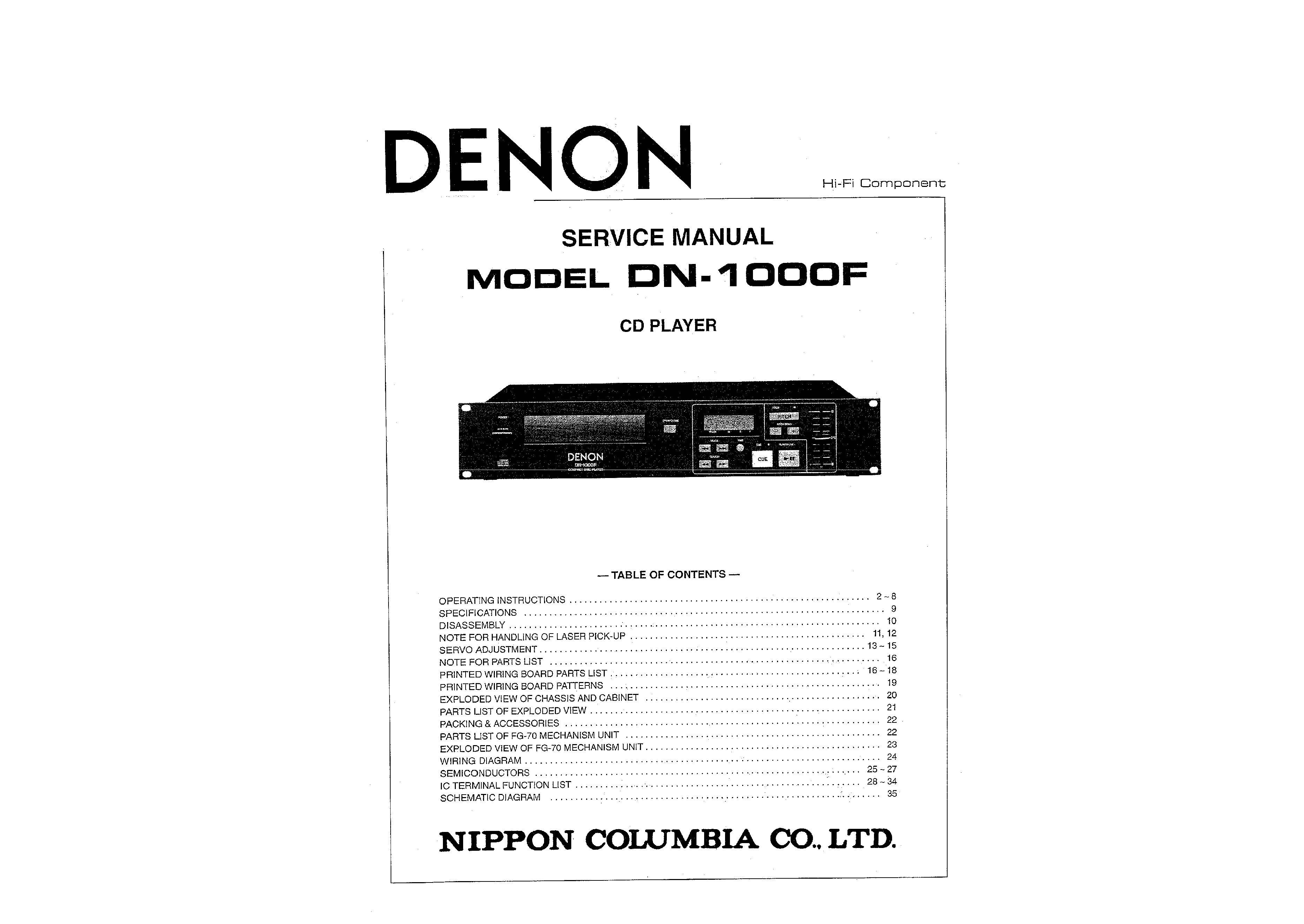 Denon DN-1000F