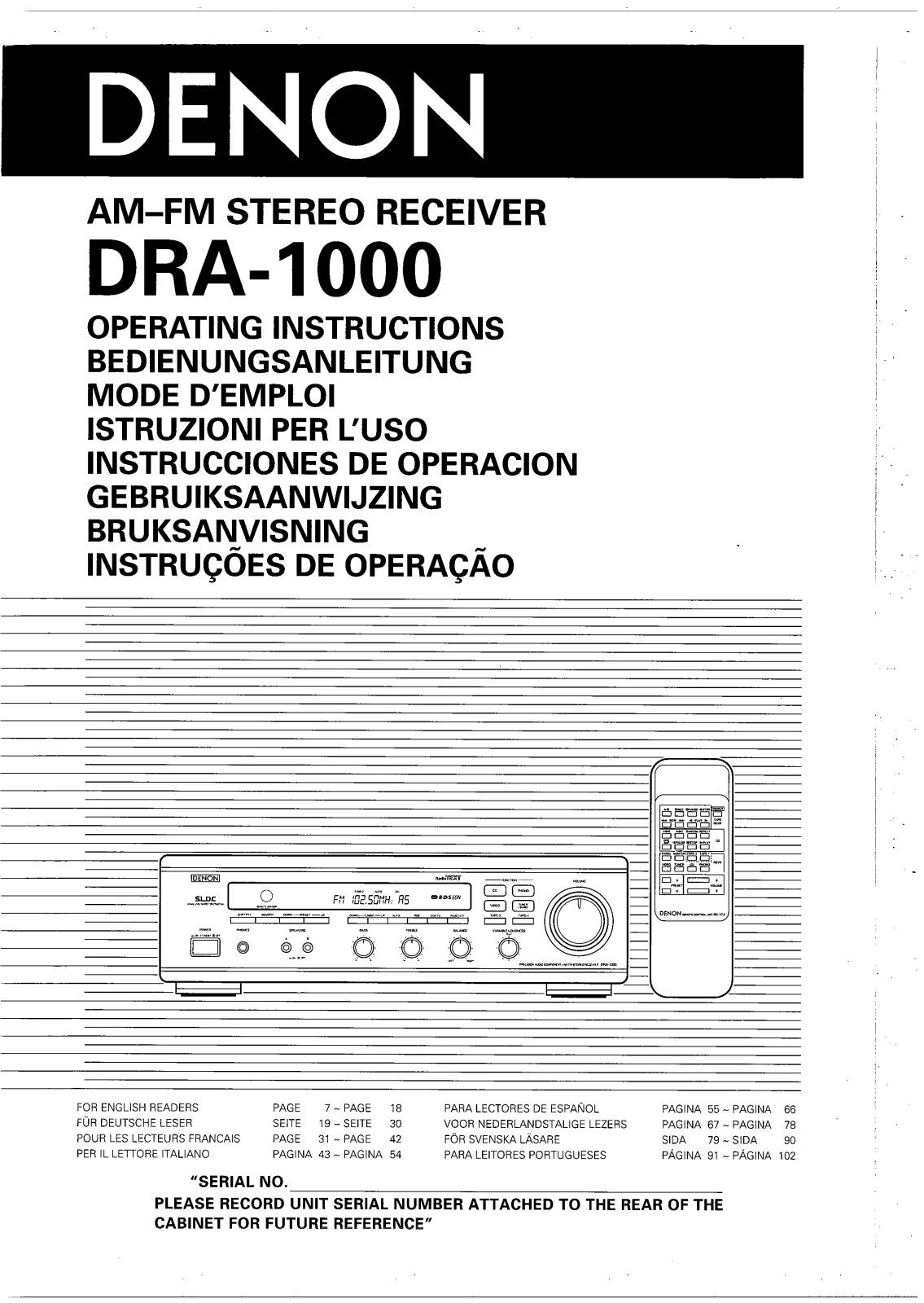 Denon DRA-1000