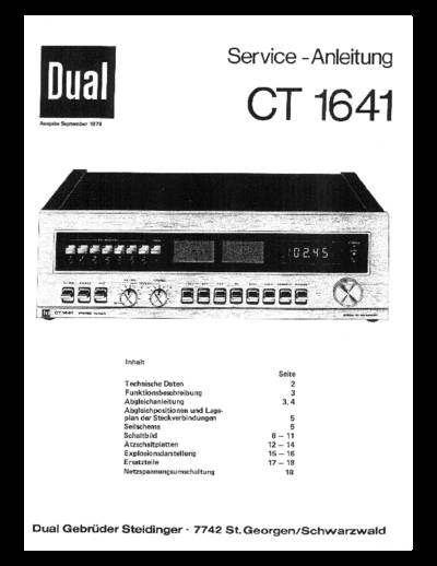 Dual CT 1641