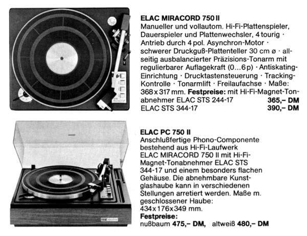 ELAC Miracord 750