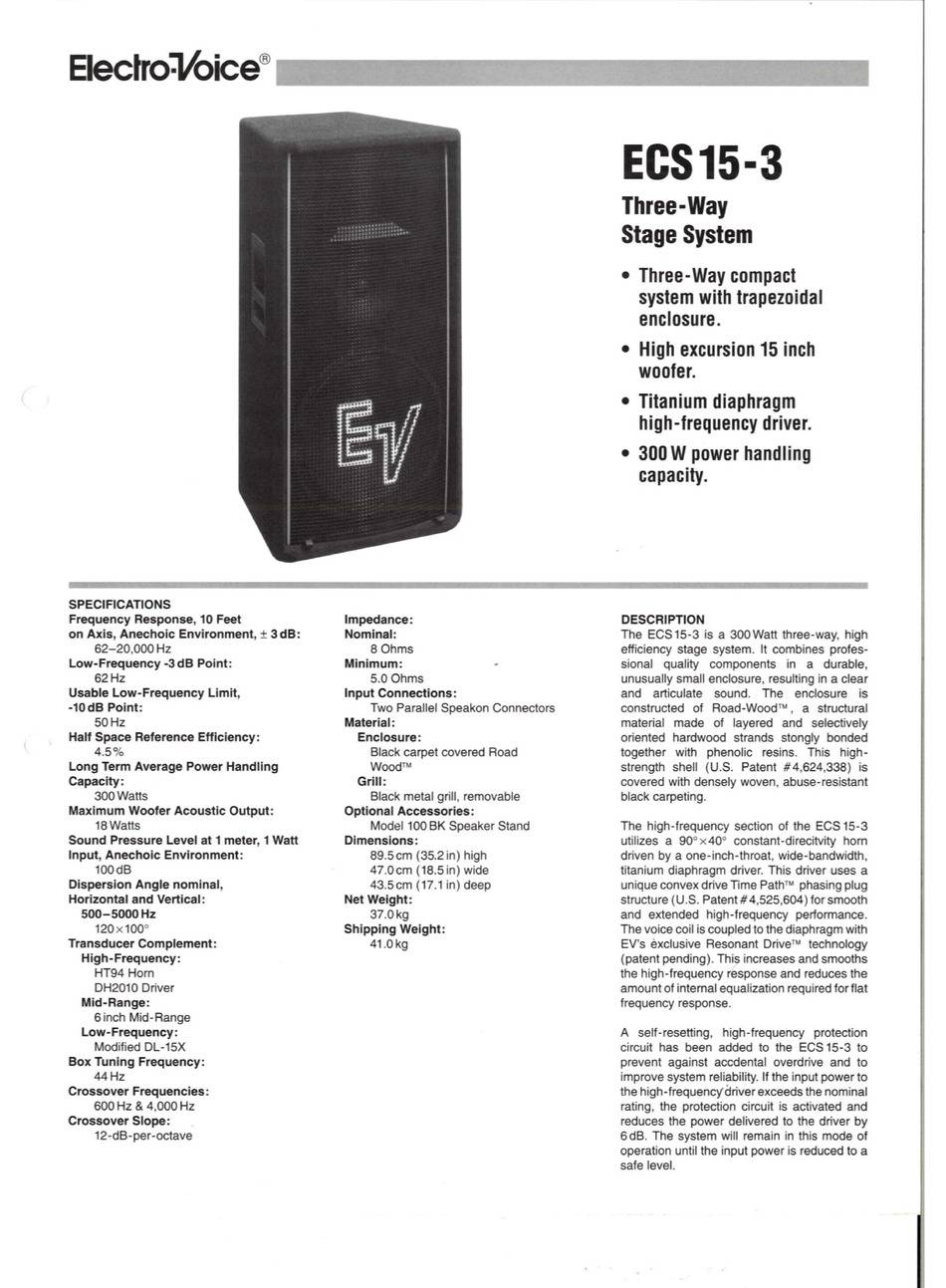Electro-Voice 89 DB