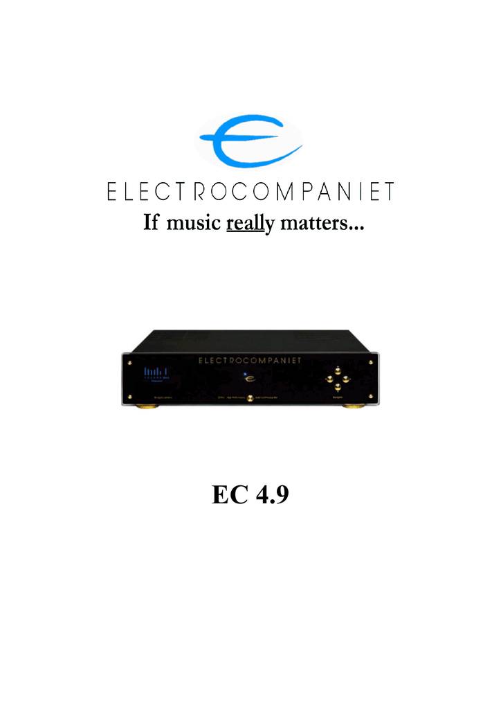 Electrocompaniet EC-4.9