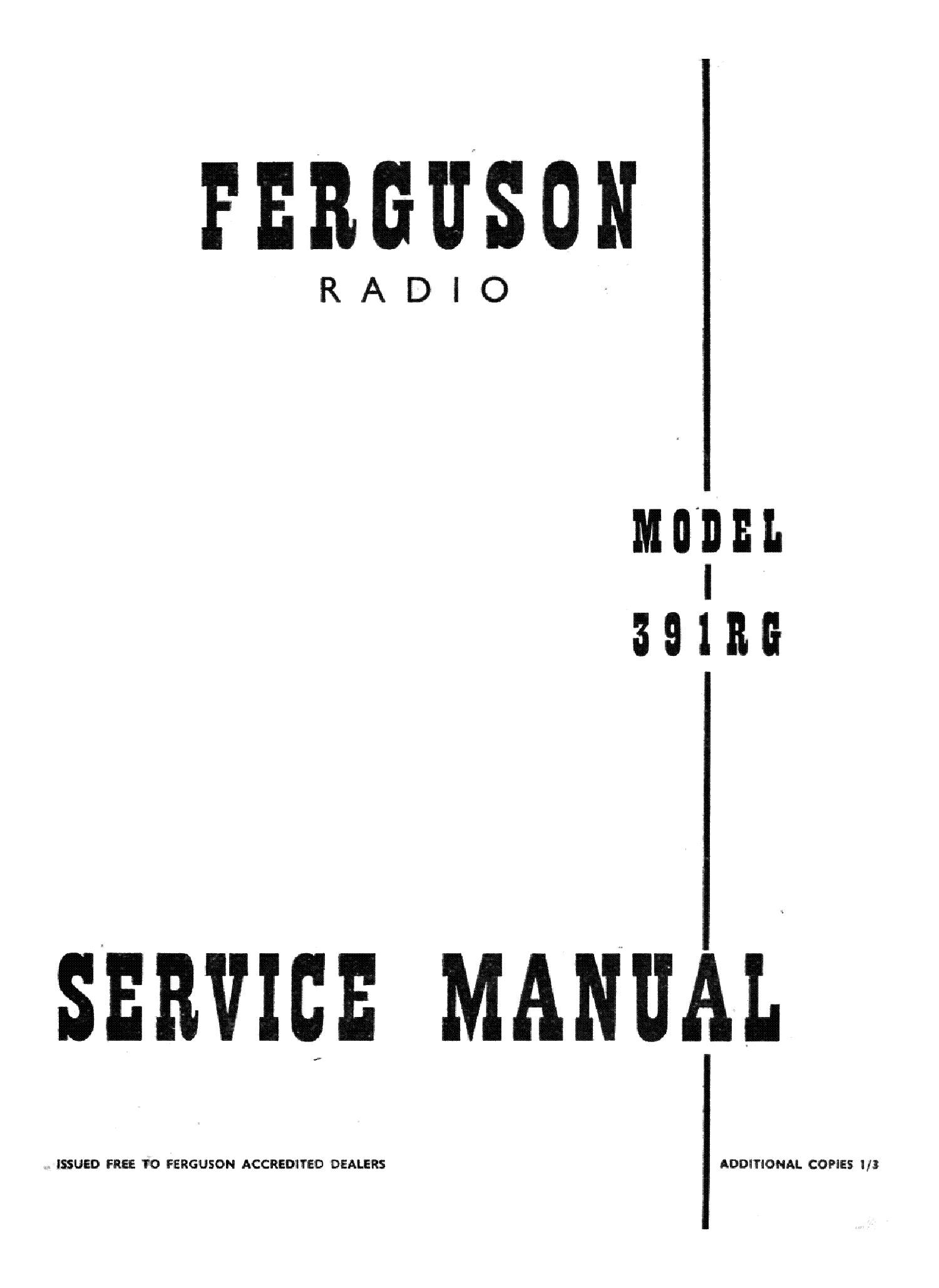 Ferguson 391RG