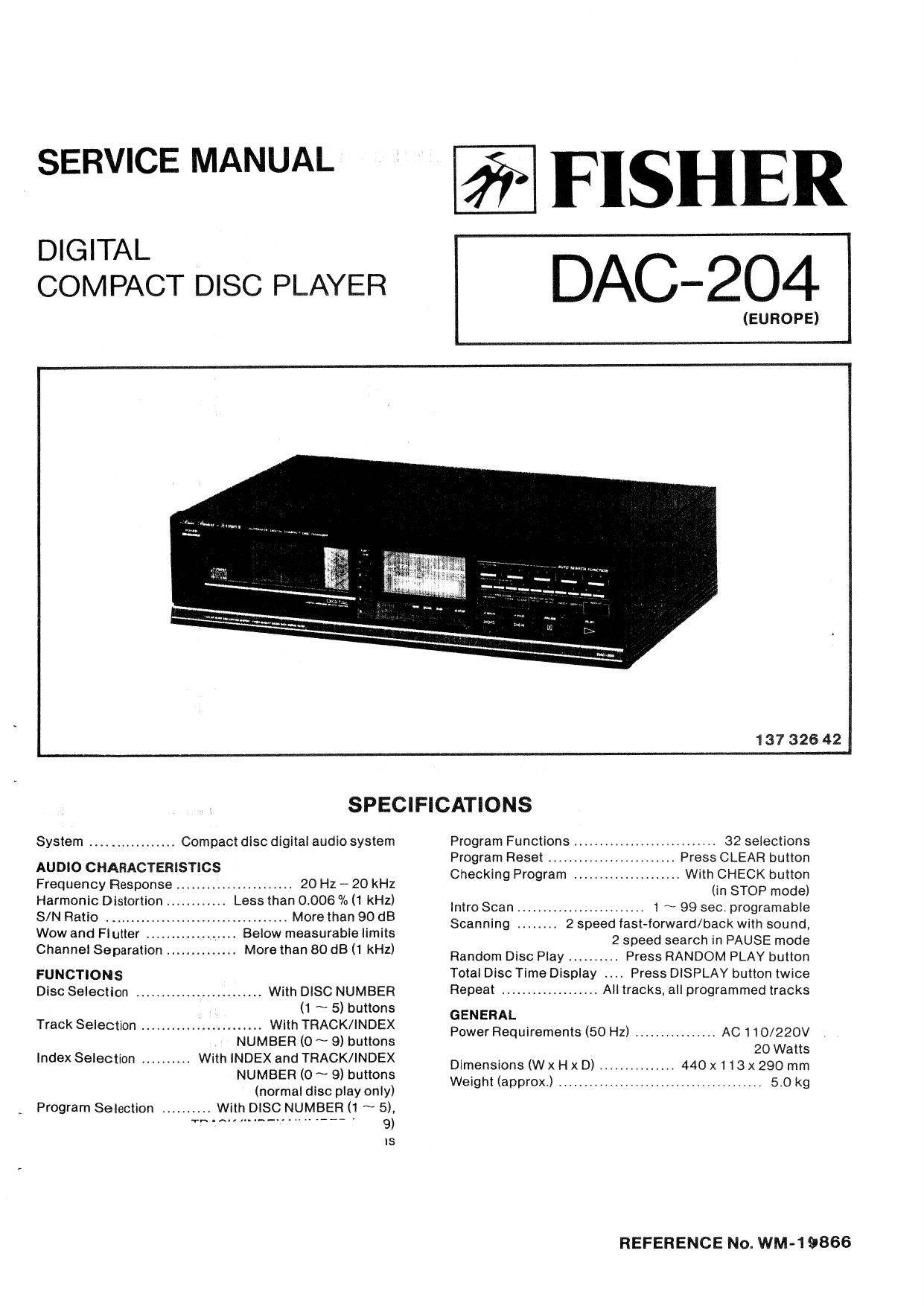 Fisher DAC-204