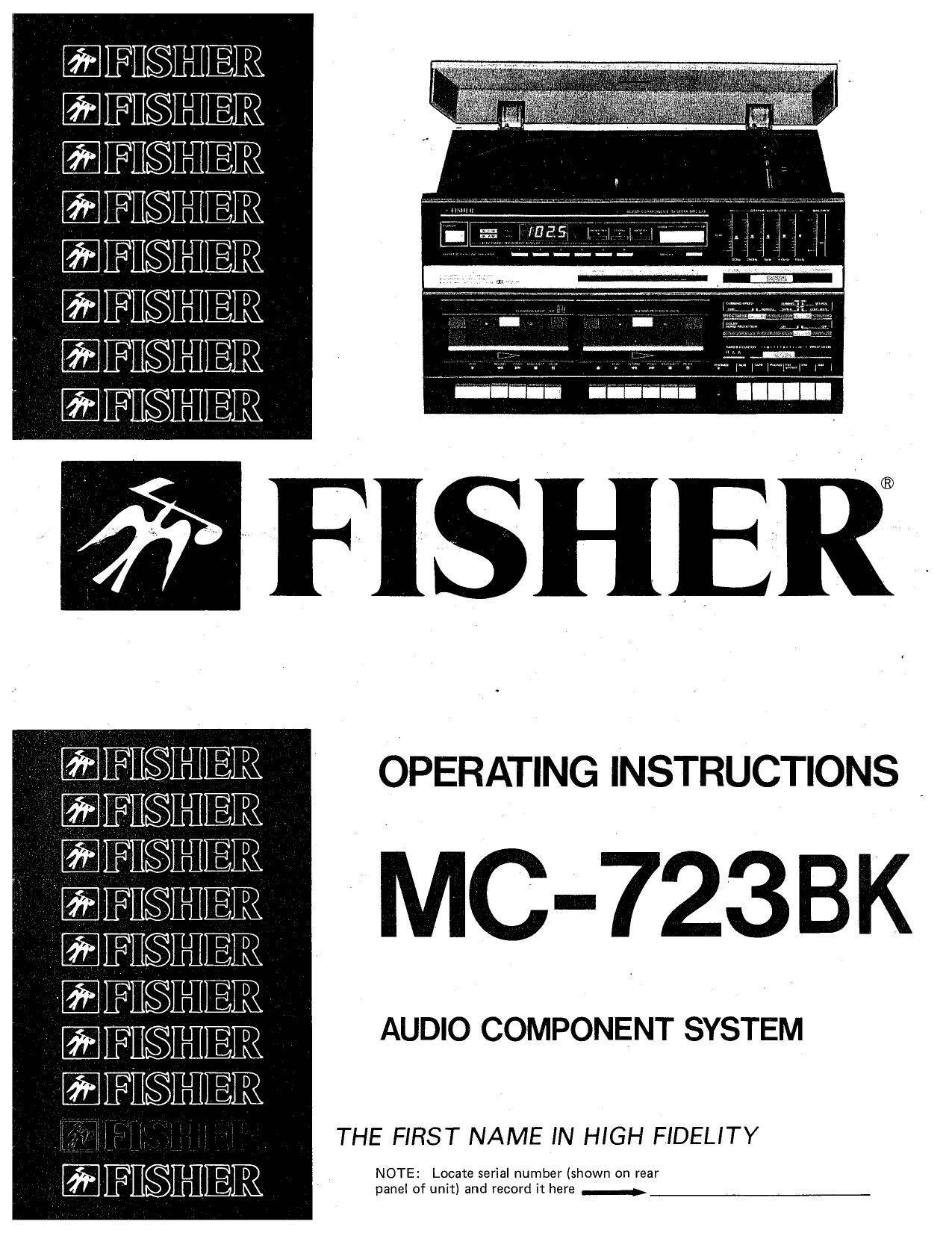 Fisher MC-723BK