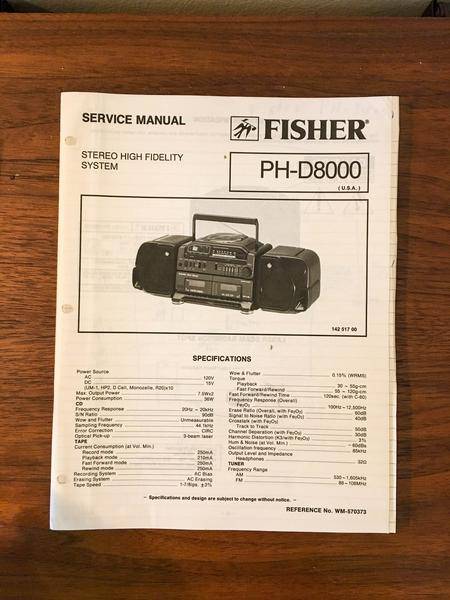 Fisher PH-D8000