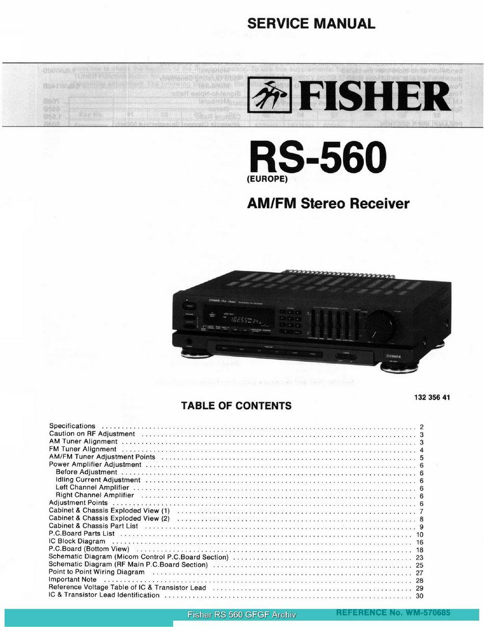 Fisher RS-560