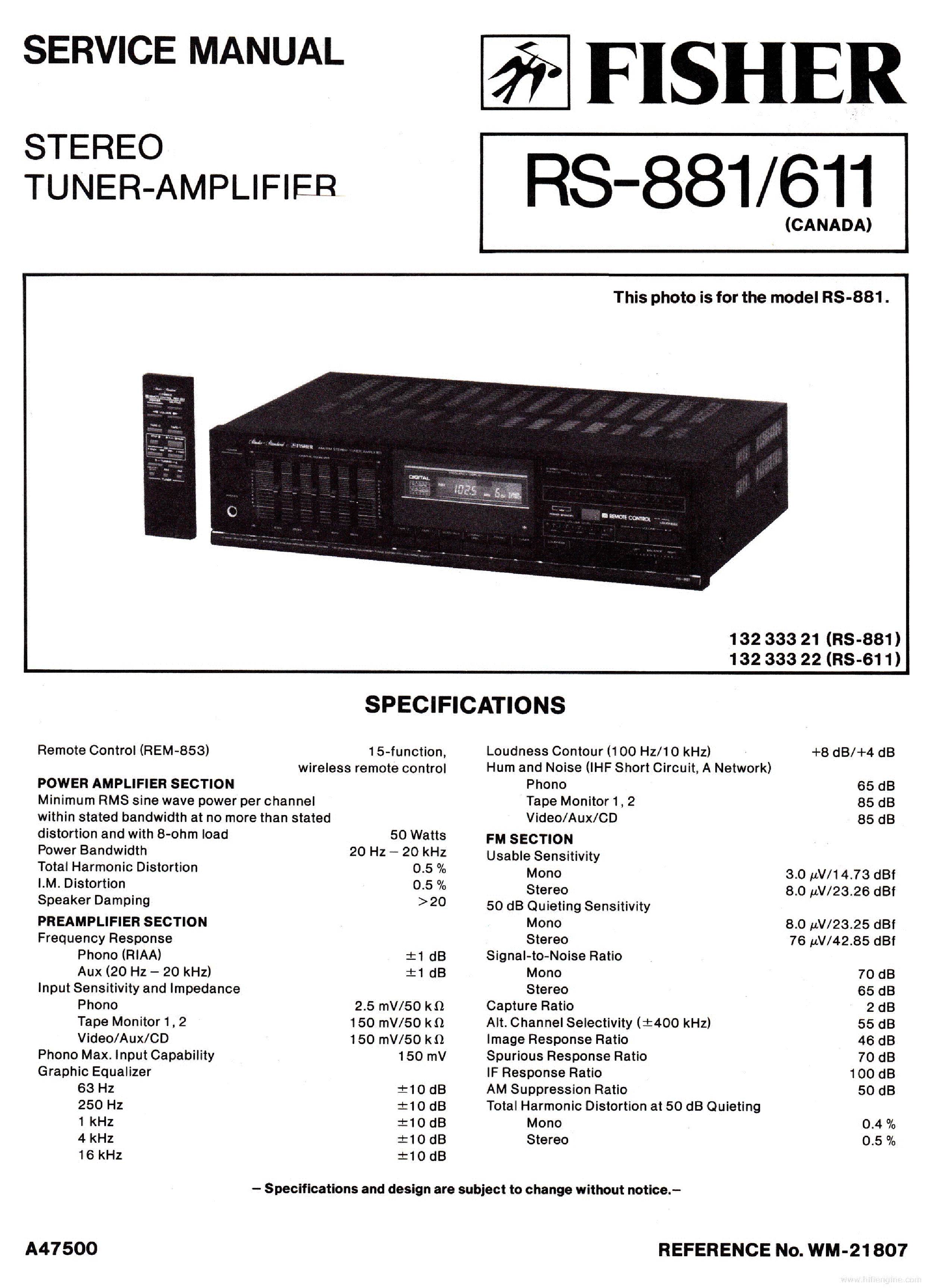 Fisher RS-611