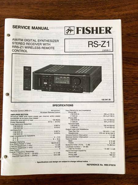 Fisher RS-Z1