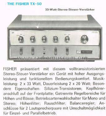 Fisher TX-50