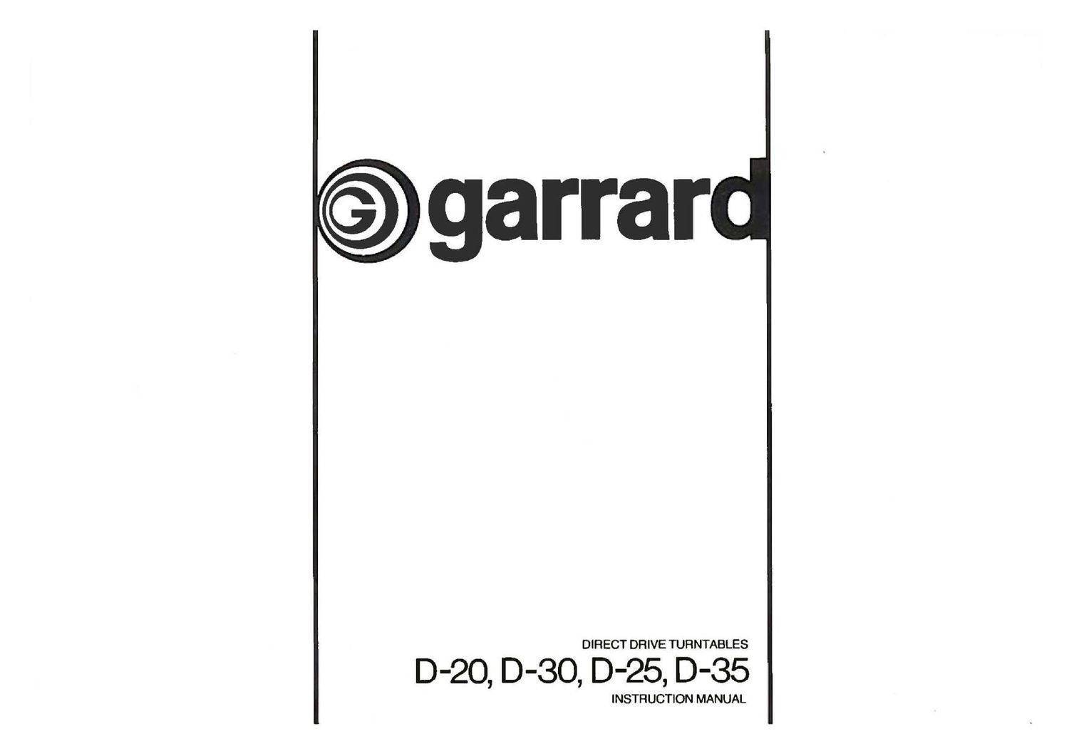 Garrard D-20