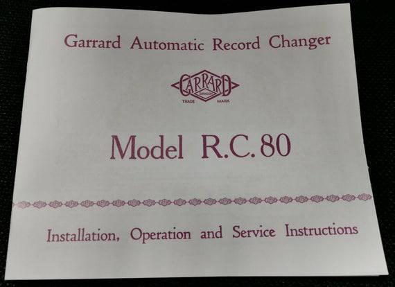 Garrard RC80