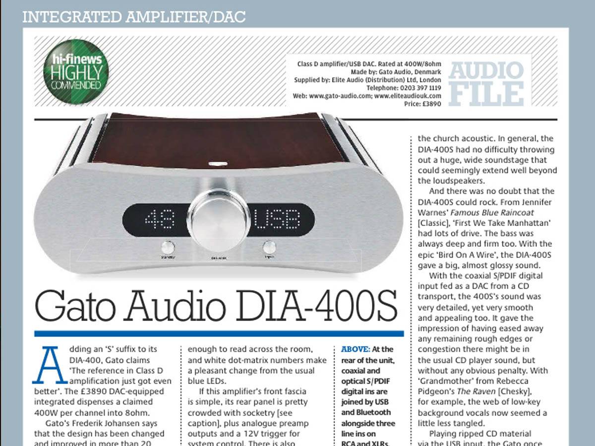 Gato Audio DIA-400 (400)