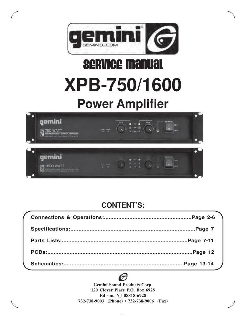 Gemini XPB-1600