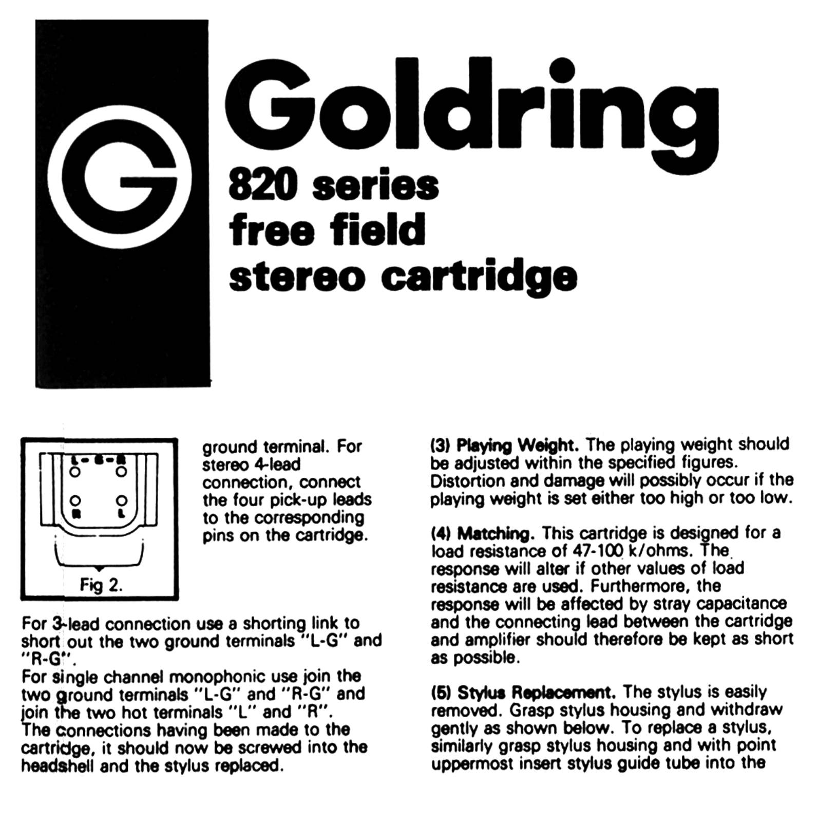Goldring G-820 E