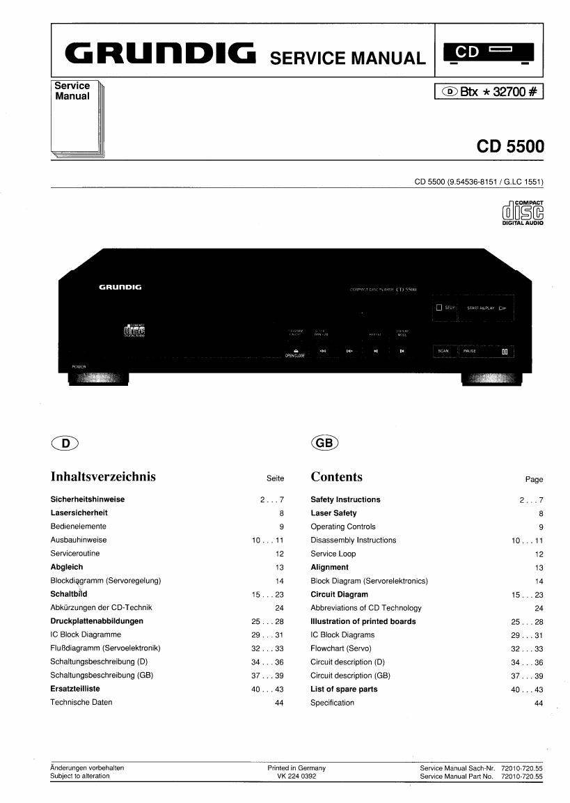 Grundig CD 5500