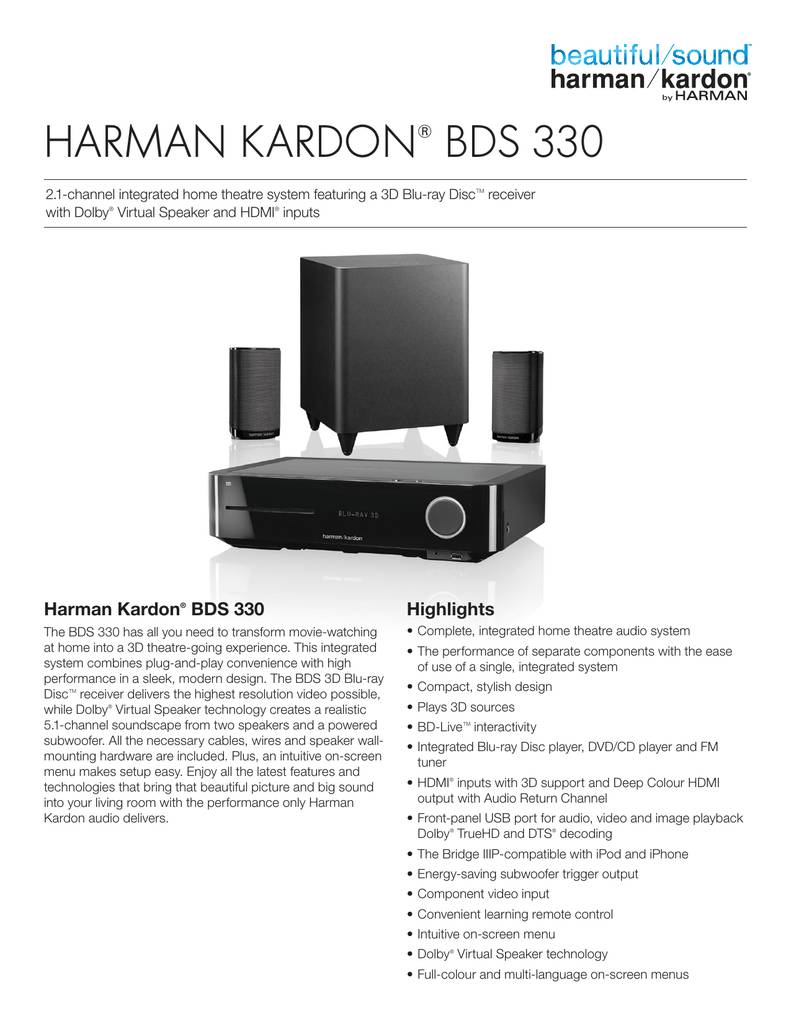Harman Kardon BDS330