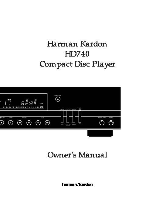 Harman Kardon HD740