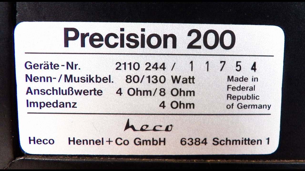 Heco Precision 200