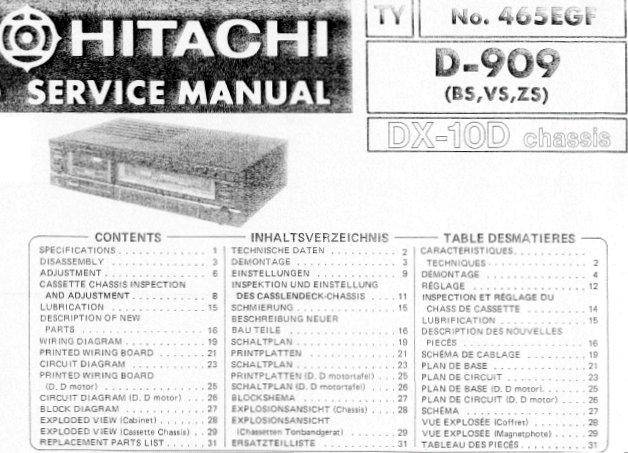 Hitachi D-909